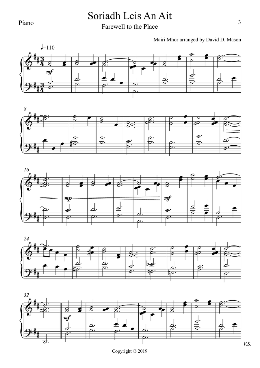 Soriadh Leis An Ait (Farewell to the Place) Violin Solo scores gallery preview page 3