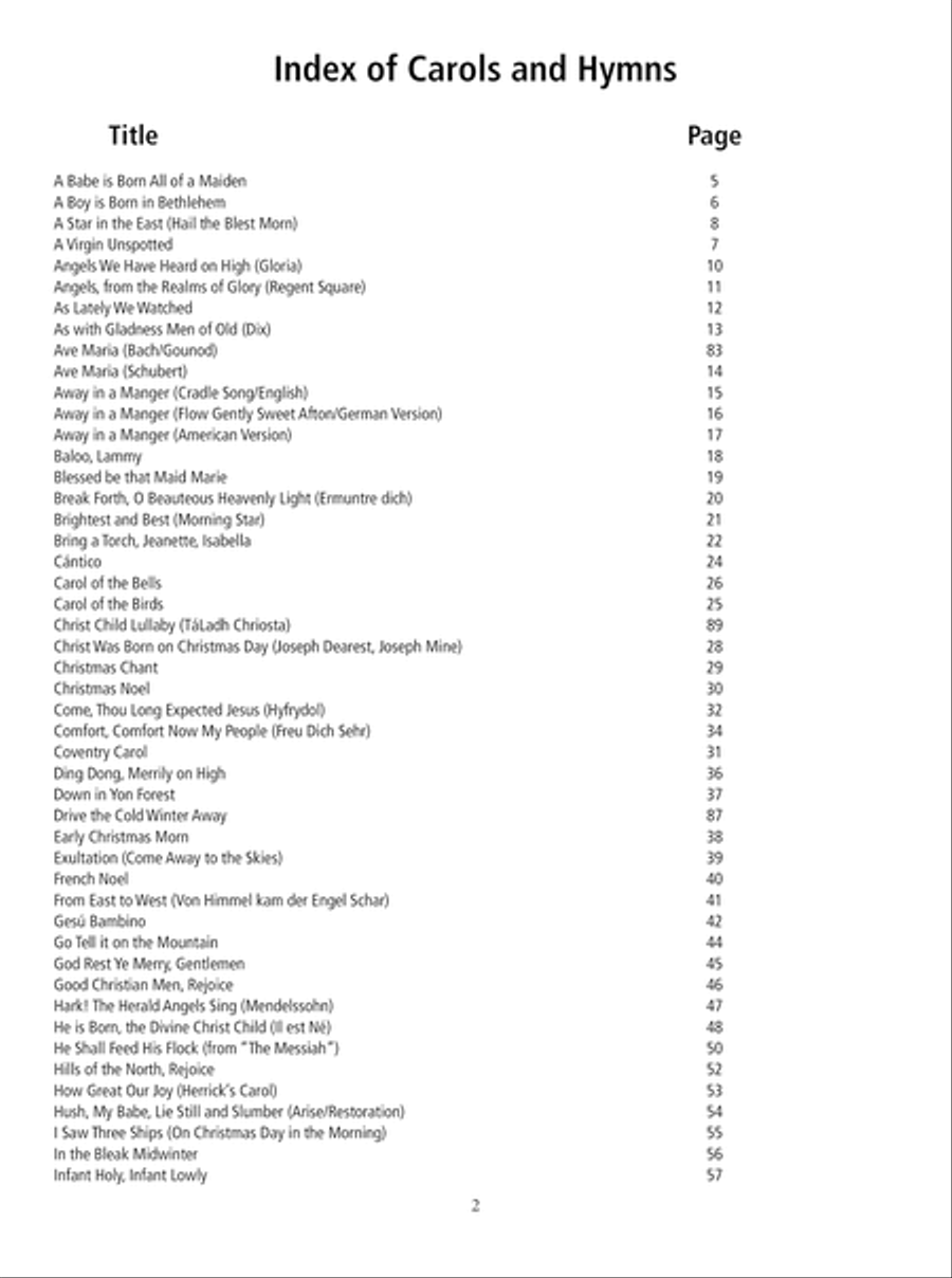 100 Christmas Carols and Hymns for Cello and Guitar Cello scores gallery preview page 3