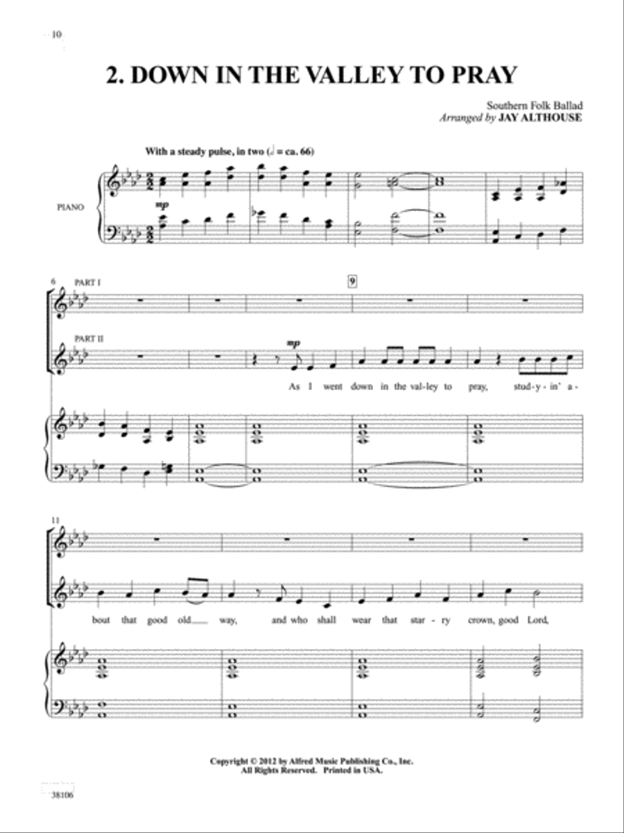 American Folk Songs for Two Small Ensemble scores gallery preview page 4