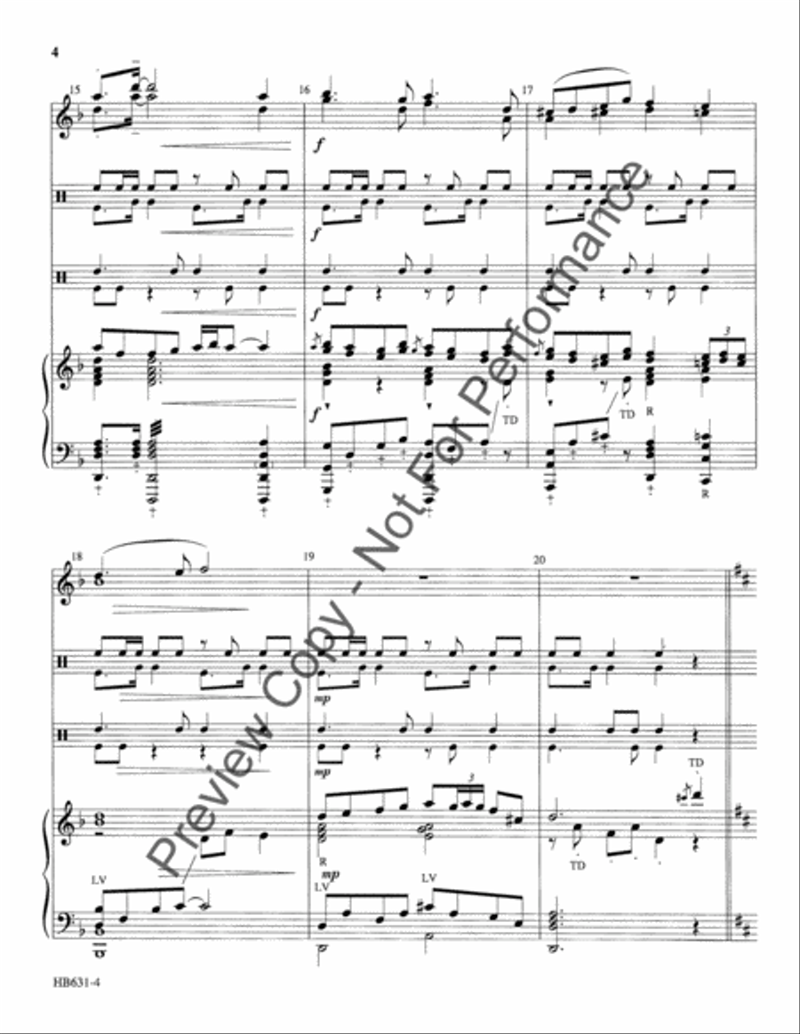 Serenata de Campanas - full score Handbell Choir scores gallery preview page 5