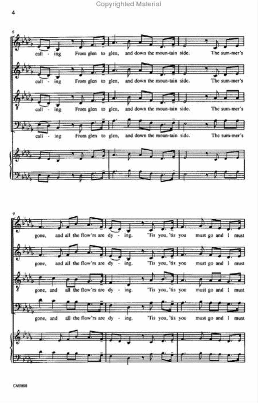 Danny Boy 4-Part scores gallery preview page 3