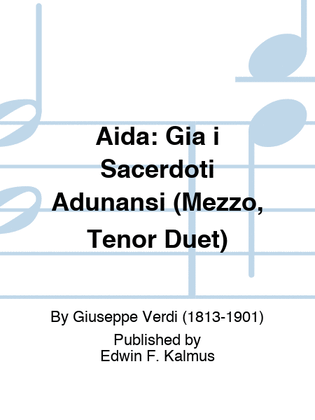 Book cover for AIDA: Gia i Sacerdoti Adunansi (Mezzo, Tenor Duet)