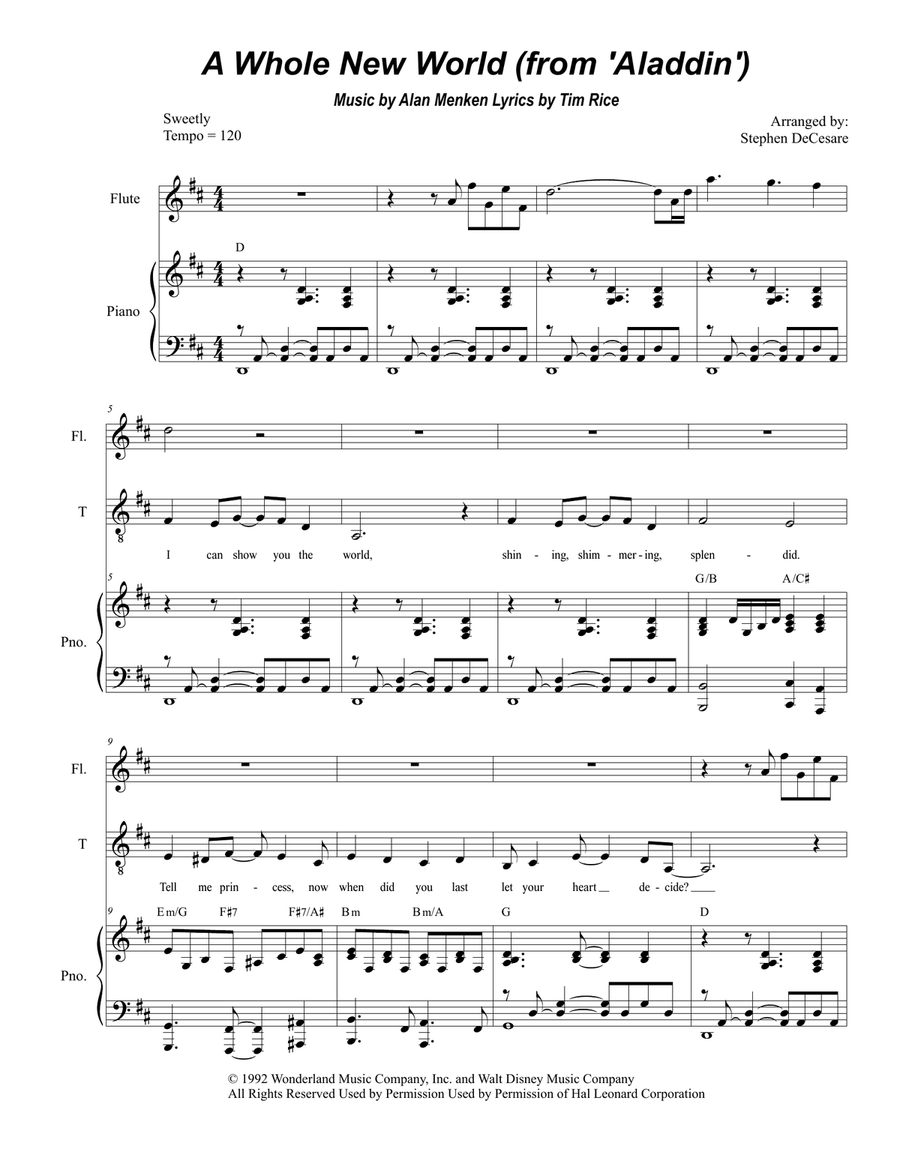 A Whole New World (from 'Aladdin')