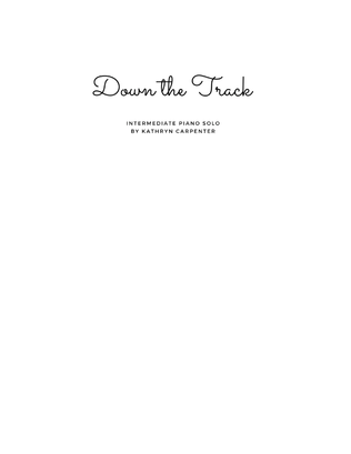 Book cover for Down the Track (Intermediate Jazz Piano)