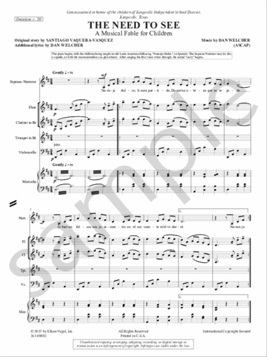 The Need To See Chamber Music scores gallery preview page 1