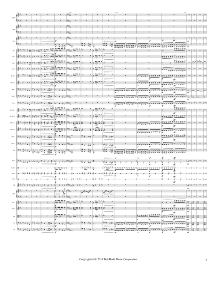 Great Day of Judgement Suite I Movement - The Day of Apocalypse Full Orchestra scores gallery preview page 5