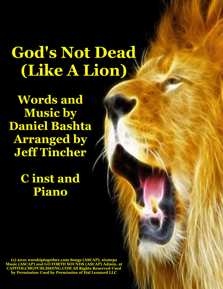 Like A Lion (God's Not Dead) Flute Solo scores gallery preview page 1