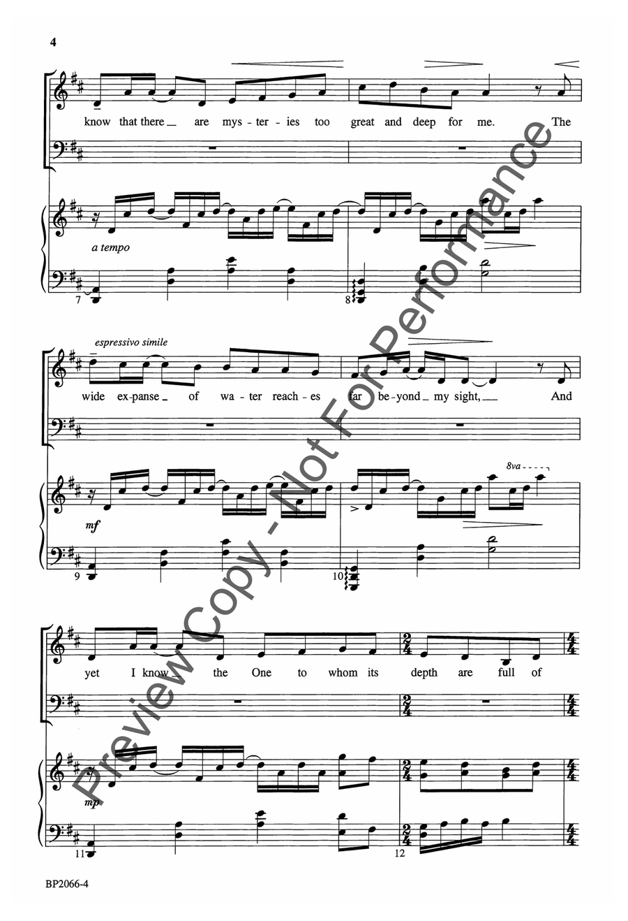 God of the Deep God of the Deep 4-Part scores gallery preview page 4