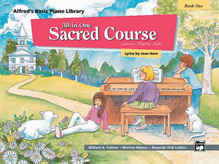 Book cover for Alfred's Basic All-in-One Sacred Course, Book 1