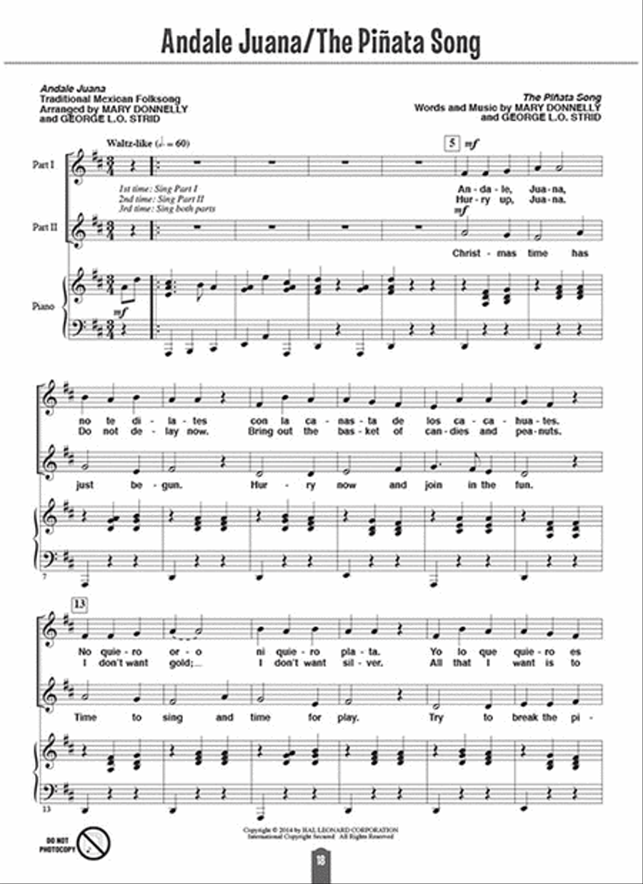 Folksong Partners Around the World Choir scores gallery preview page 2