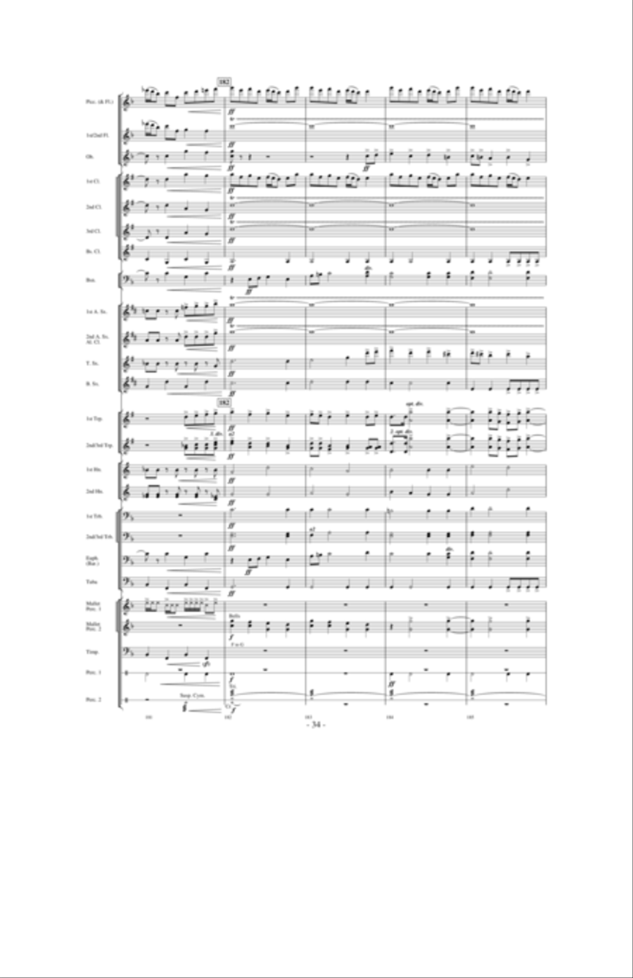 High Country Celebration Concert Band scores gallery preview page 33