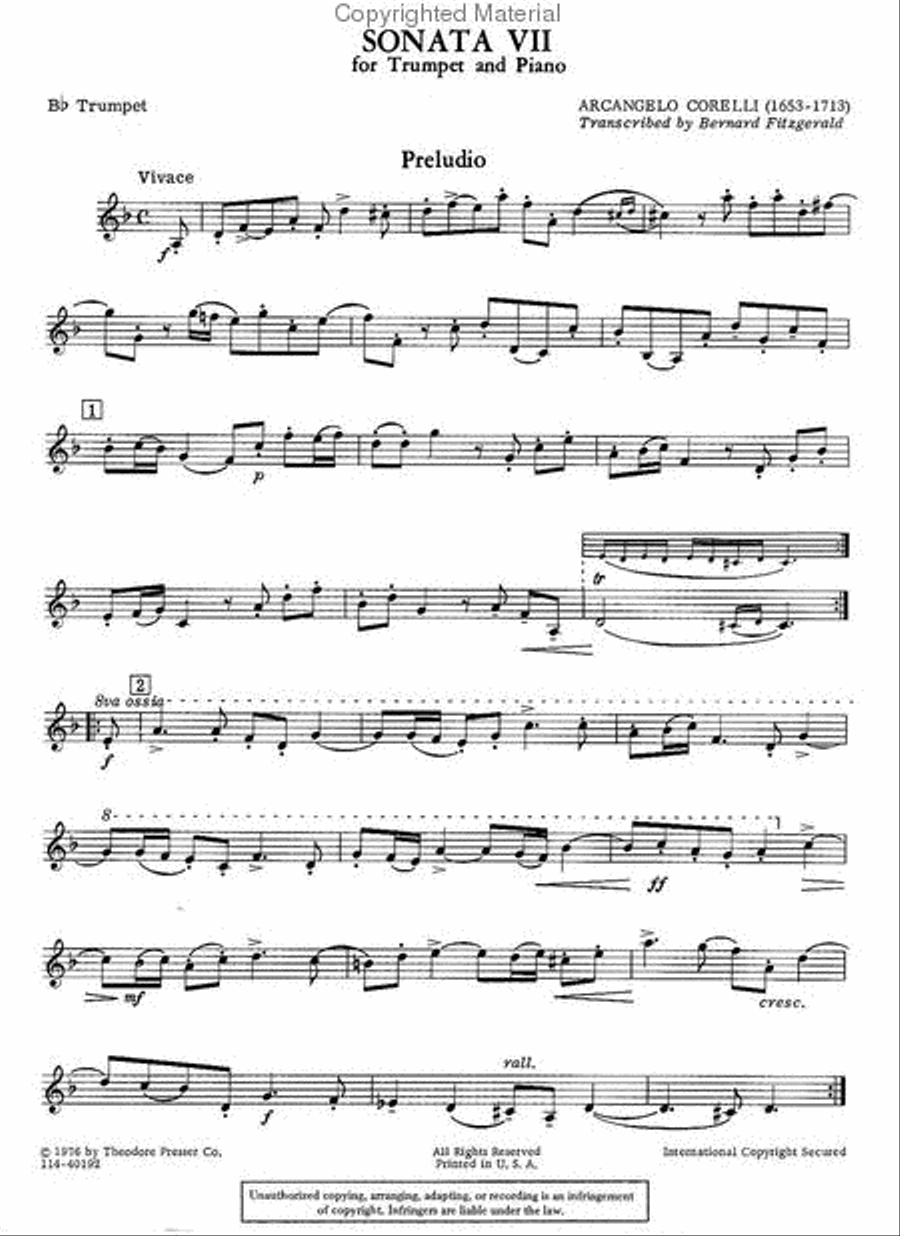 Sonata VII Chamber Music scores gallery preview page 2