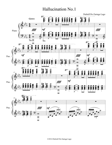 halusinations for piano 1-6