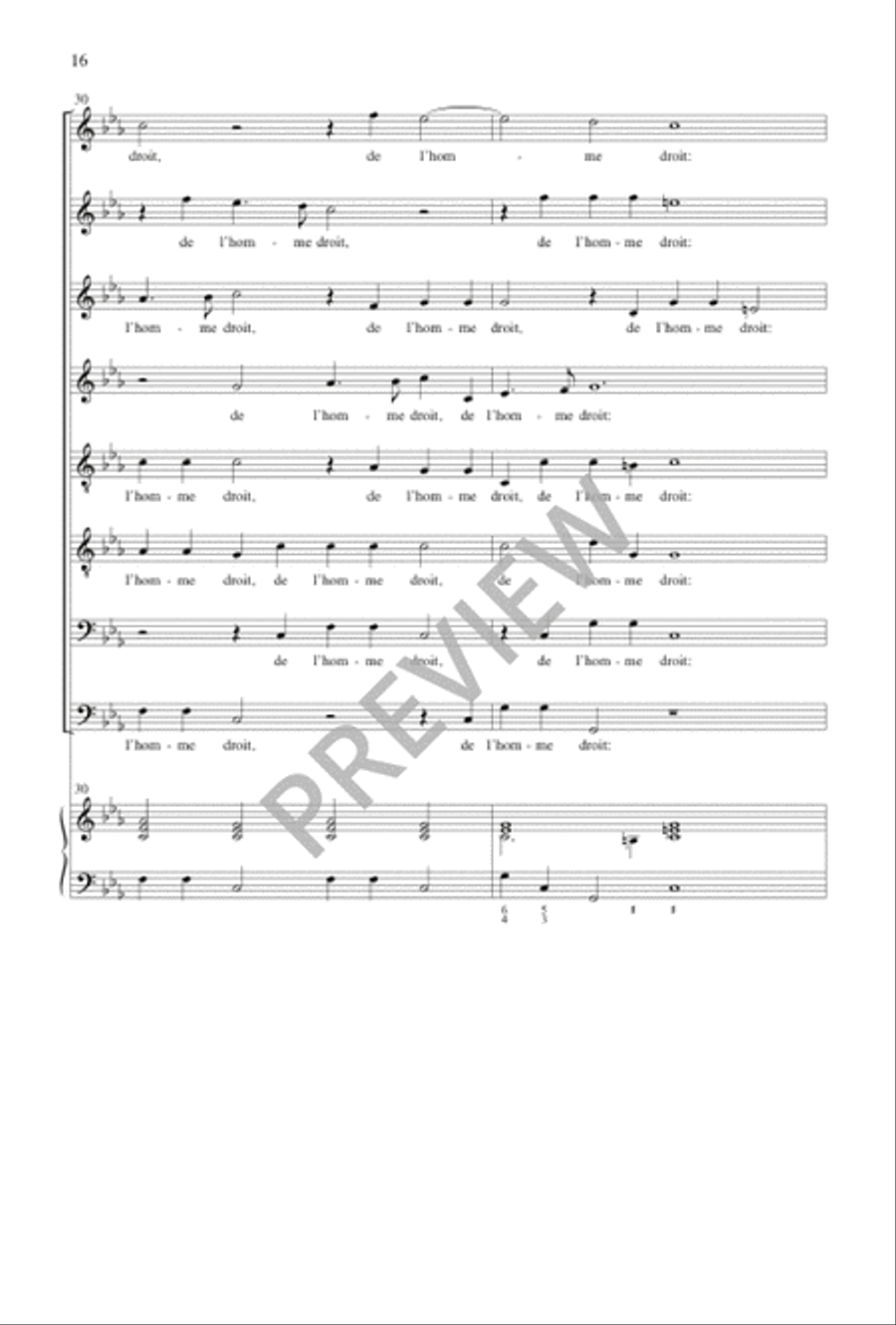 Pseaume 33 Pseaume 33 SSAATTBB scores gallery preview page 17