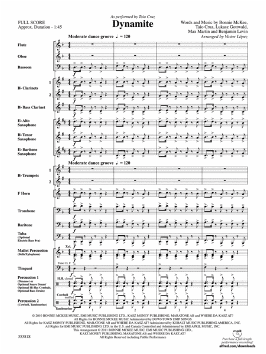 Dynamite Concert Band scores gallery preview page 2