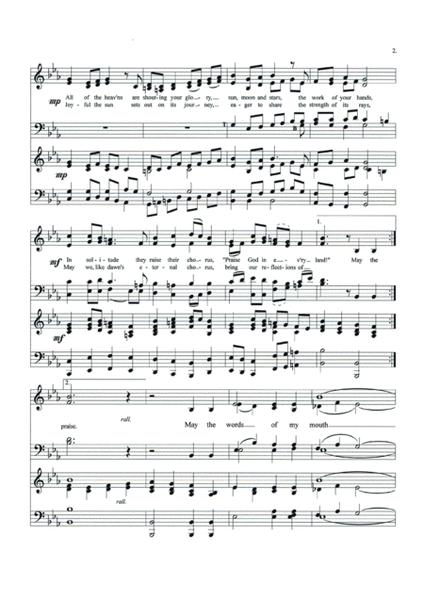 May the Words of My Mouth (Psalm 19) SATB Anthem image number null