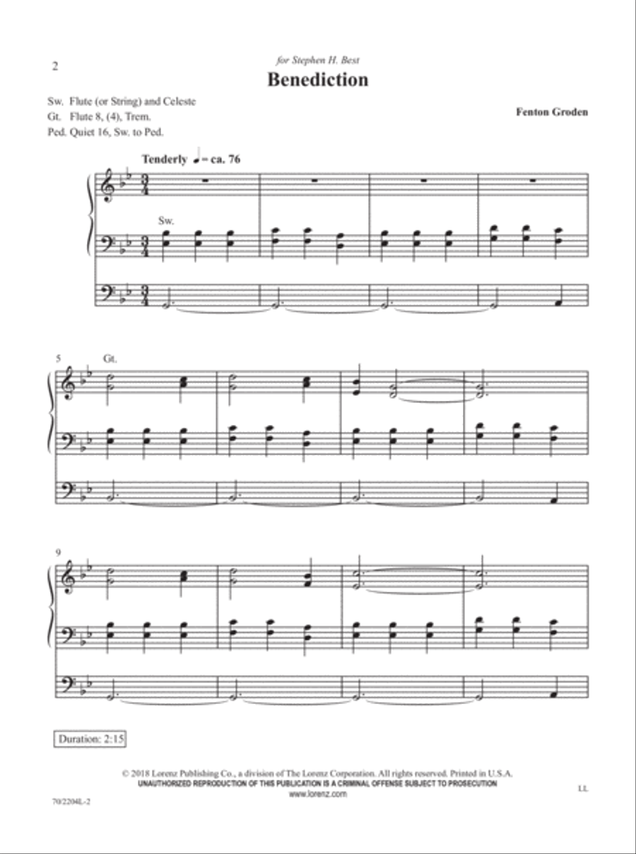 The Organist's Library, Vol 66 Organ Solo scores gallery preview page 3