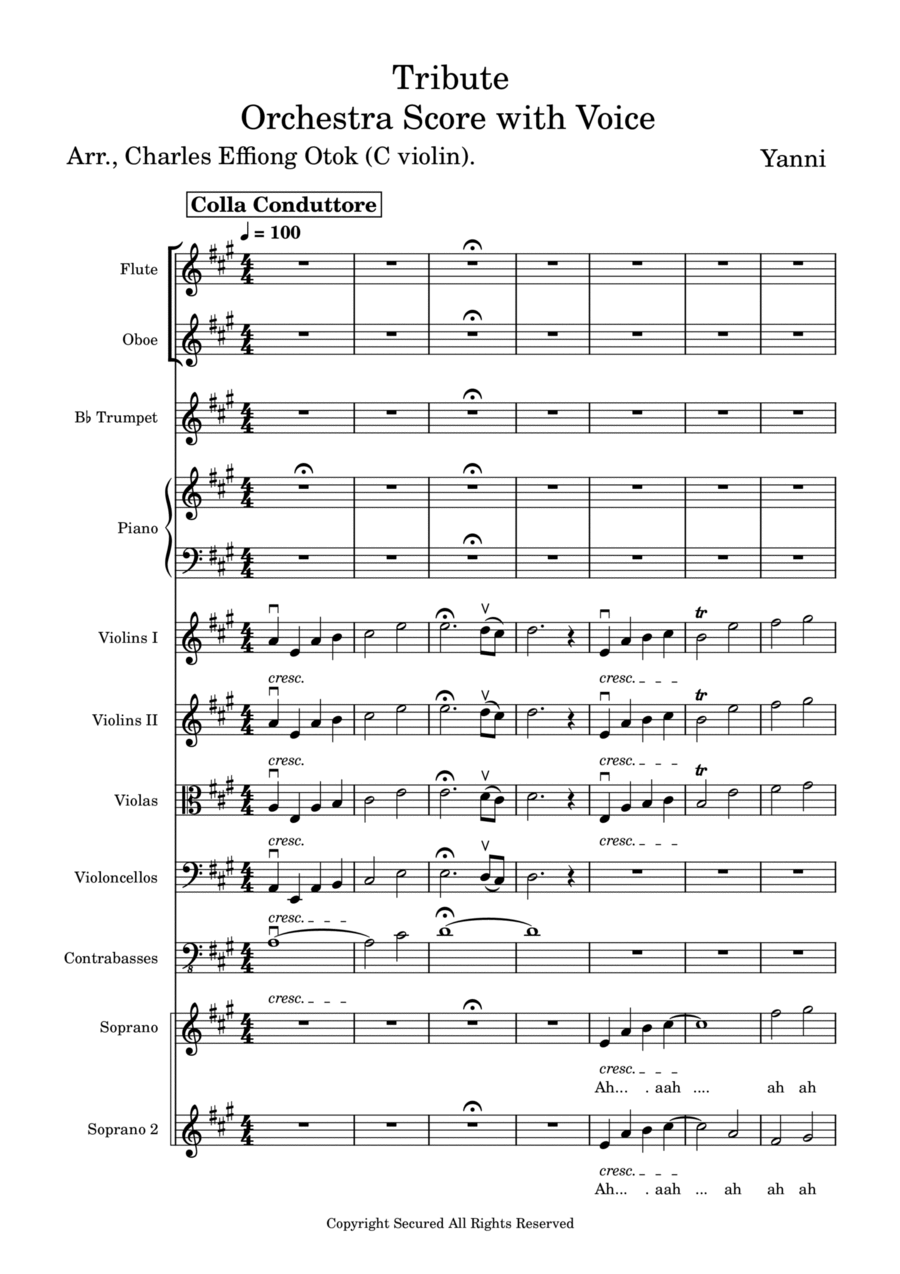Tribute Full Orchestra scores gallery preview page 1