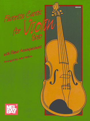 Book cover for Favorite Carols for Violin Solo-with Piano Accompaniment