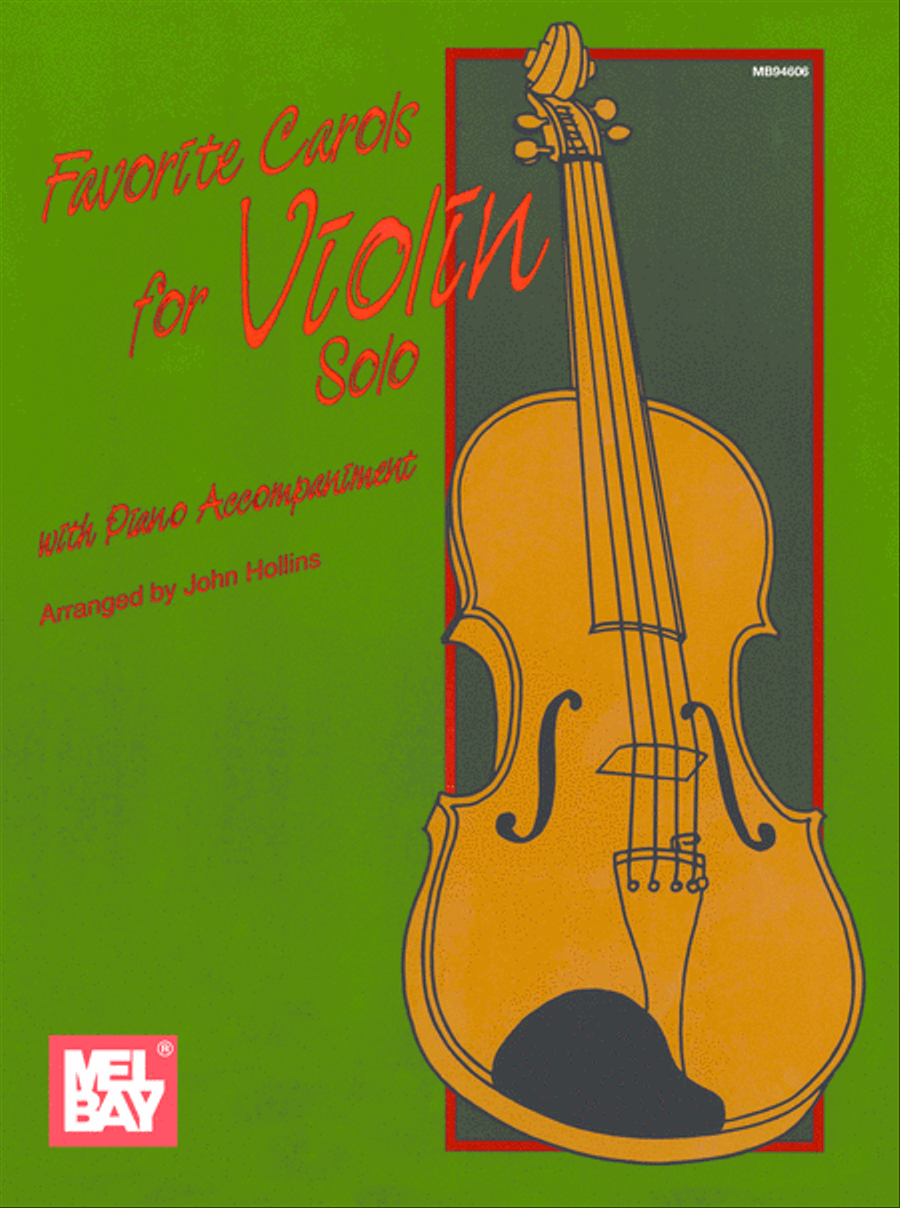 Book cover for Favorite Carols for Violin Solo