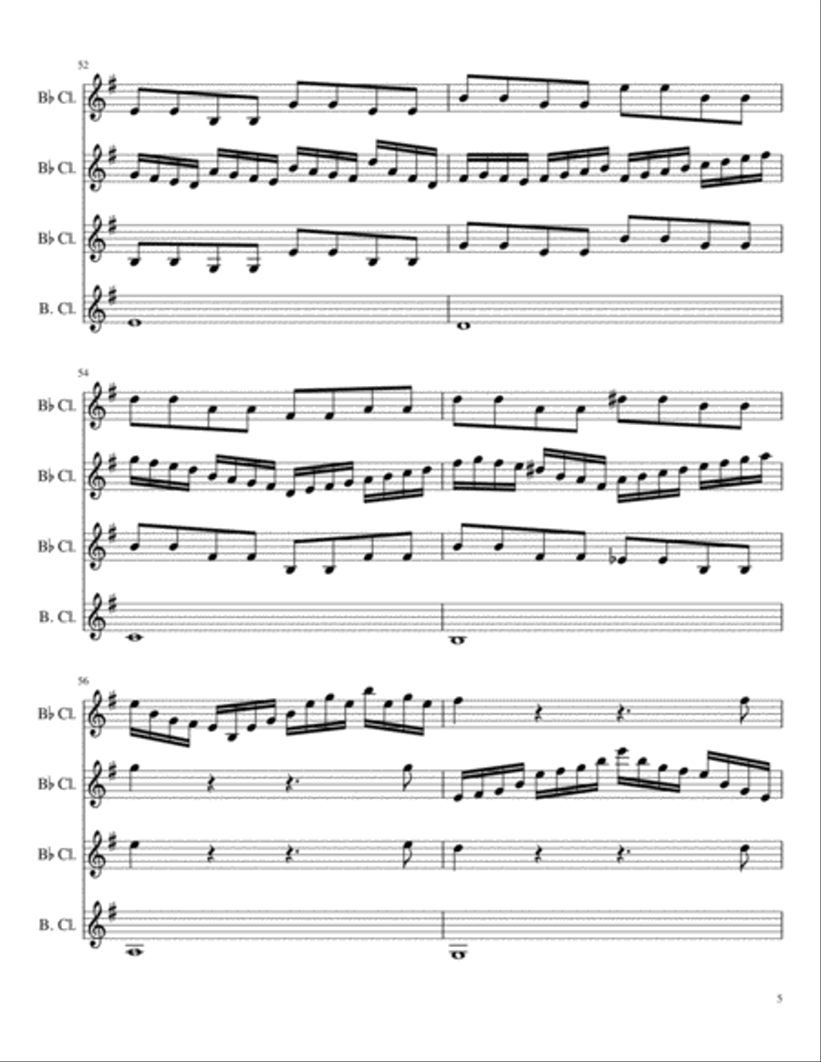 Affinity Woodwind Quartet scores gallery preview page 5