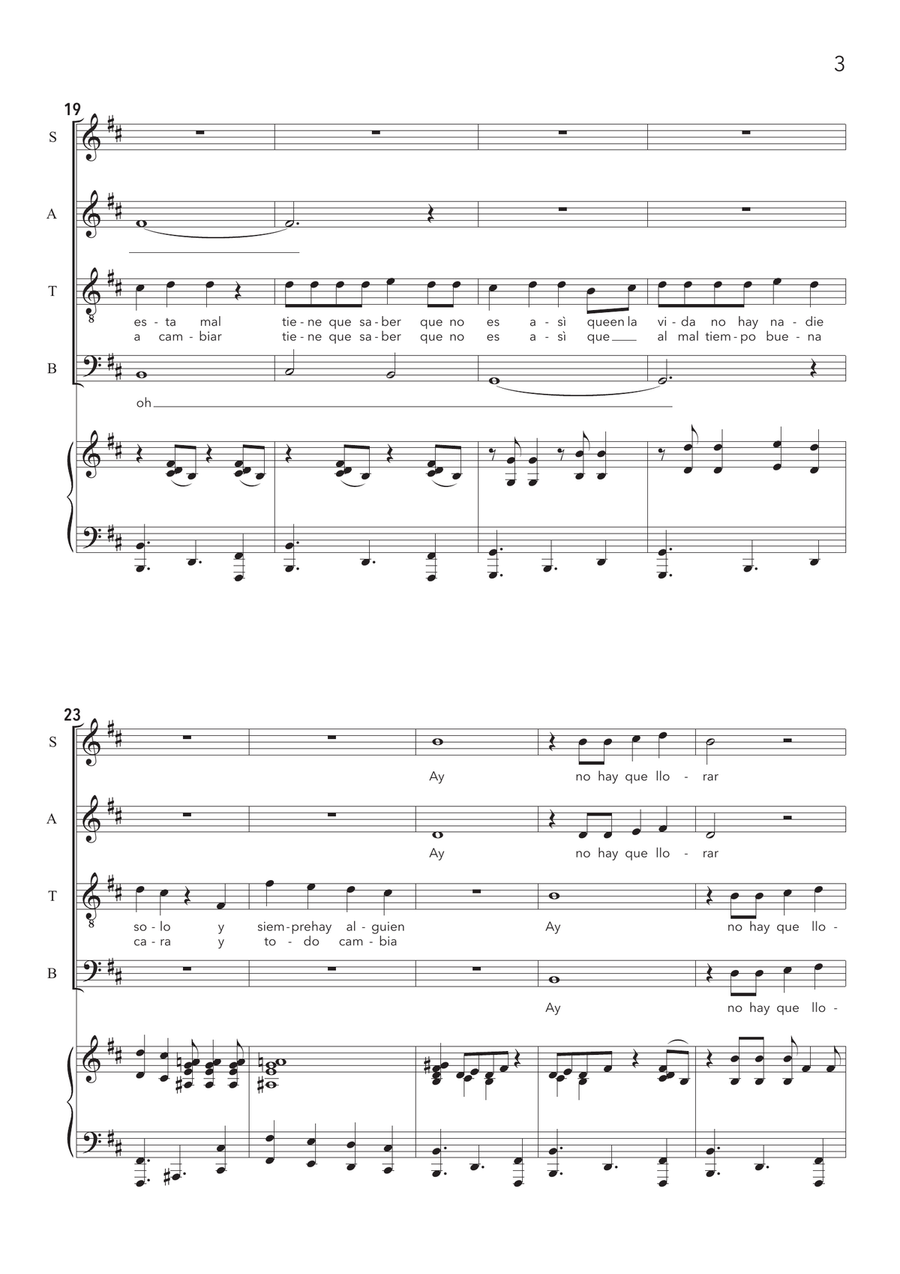 La Vida Es Un Carnaval 4-Part scores gallery preview page 5