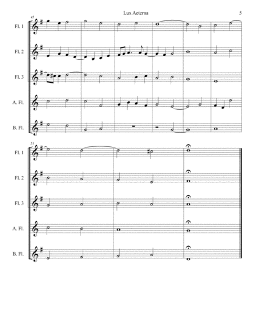 Lux Aeterna Lux Aeterna Woodwind Ensemble scores gallery preview page 6