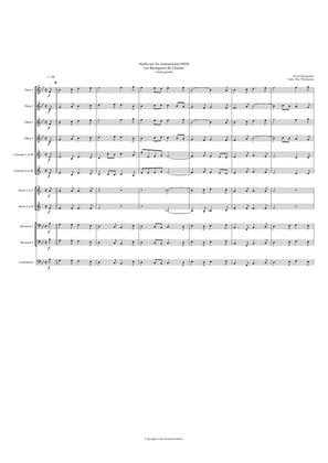 Book cover for Charpentier: Noëls sur les instruments (Christmas Carols) H 534 (Complete) - symphonic wind dectet