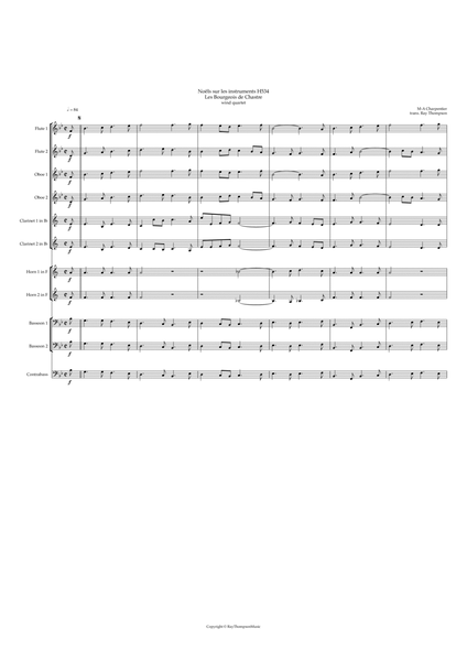Charpentier: Noëls sur les instruments (Christmas Carols) H 534 (Complete) - symphonic wind dectet image number null