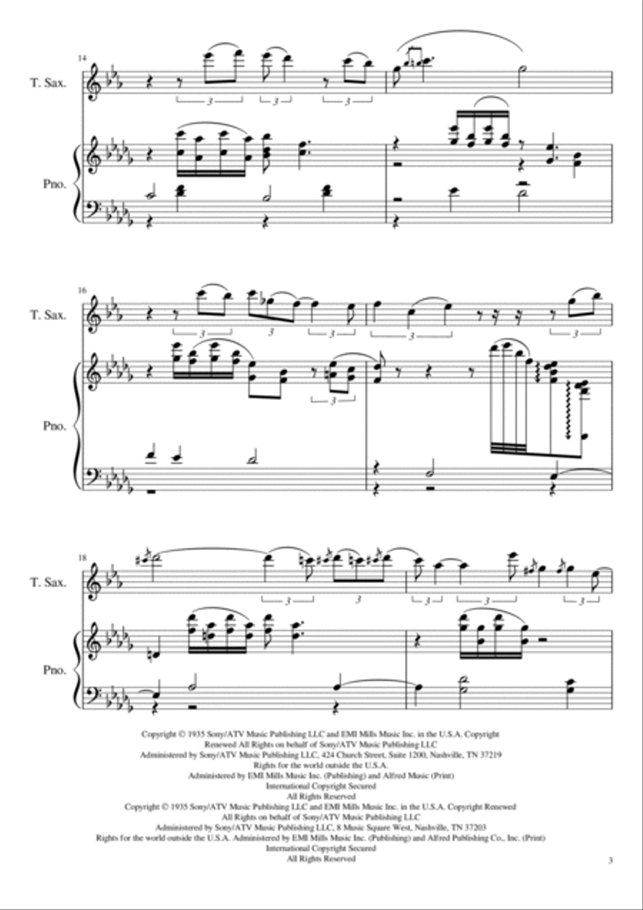 In A Sentimental Mood Piano scores gallery preview page 3