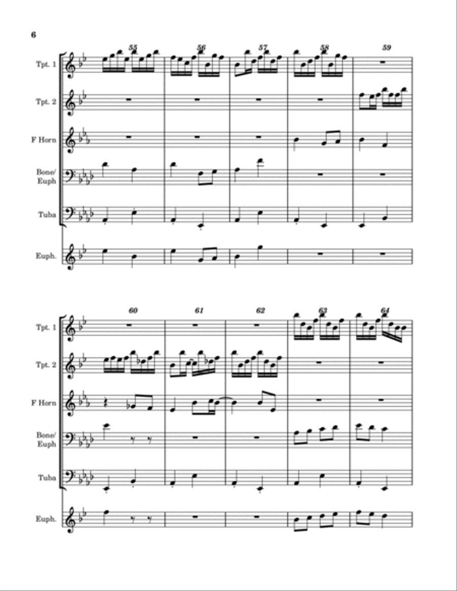 Duelling Banjos Duelling Banjos Euphonium scores gallery preview page 6
