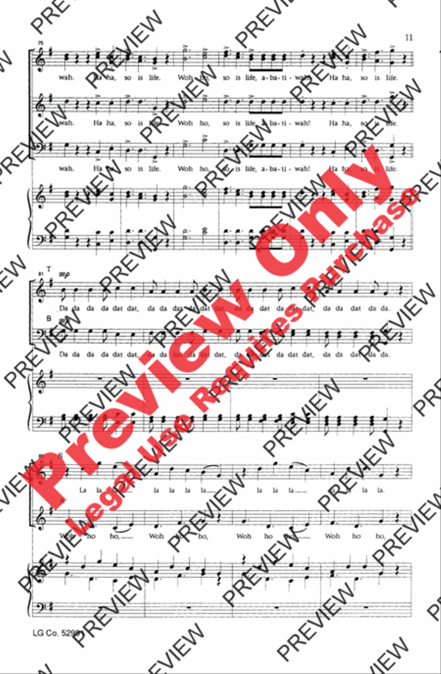 Turn the World Around 4-Part scores gallery preview page 10