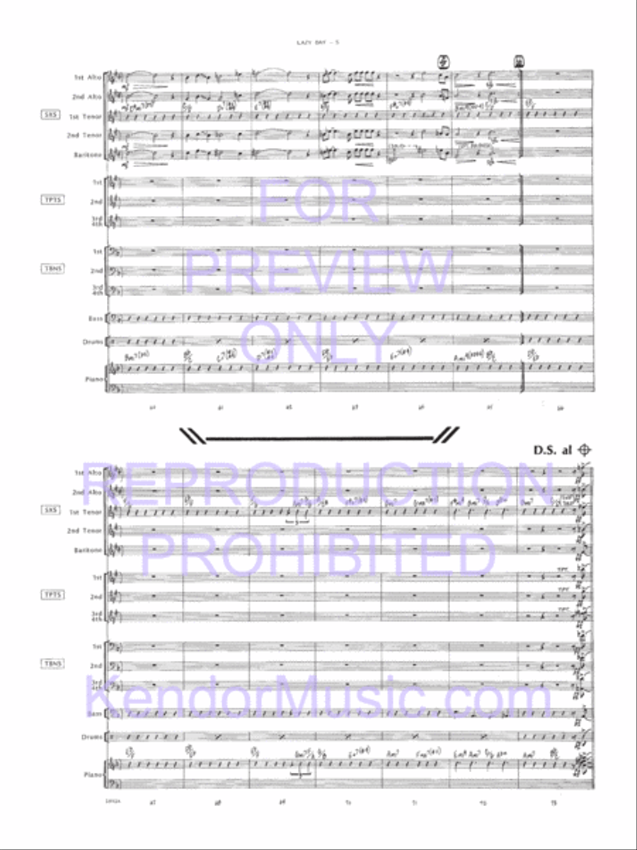 Lazy Day Jazz Ensemble scores gallery preview page 6