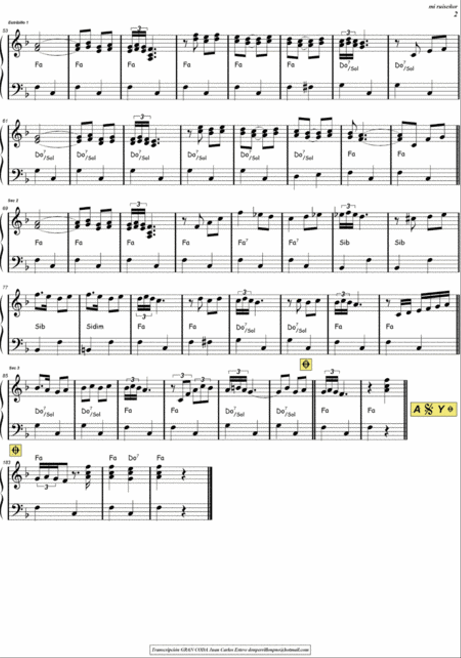 Mi Ruisenor Accordion scores gallery preview page 3