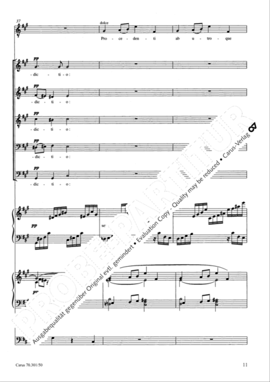 Tantum ergo in A major Choir scores gallery preview page 12