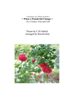 Book cover for What a wonderful change (For String Quartet)