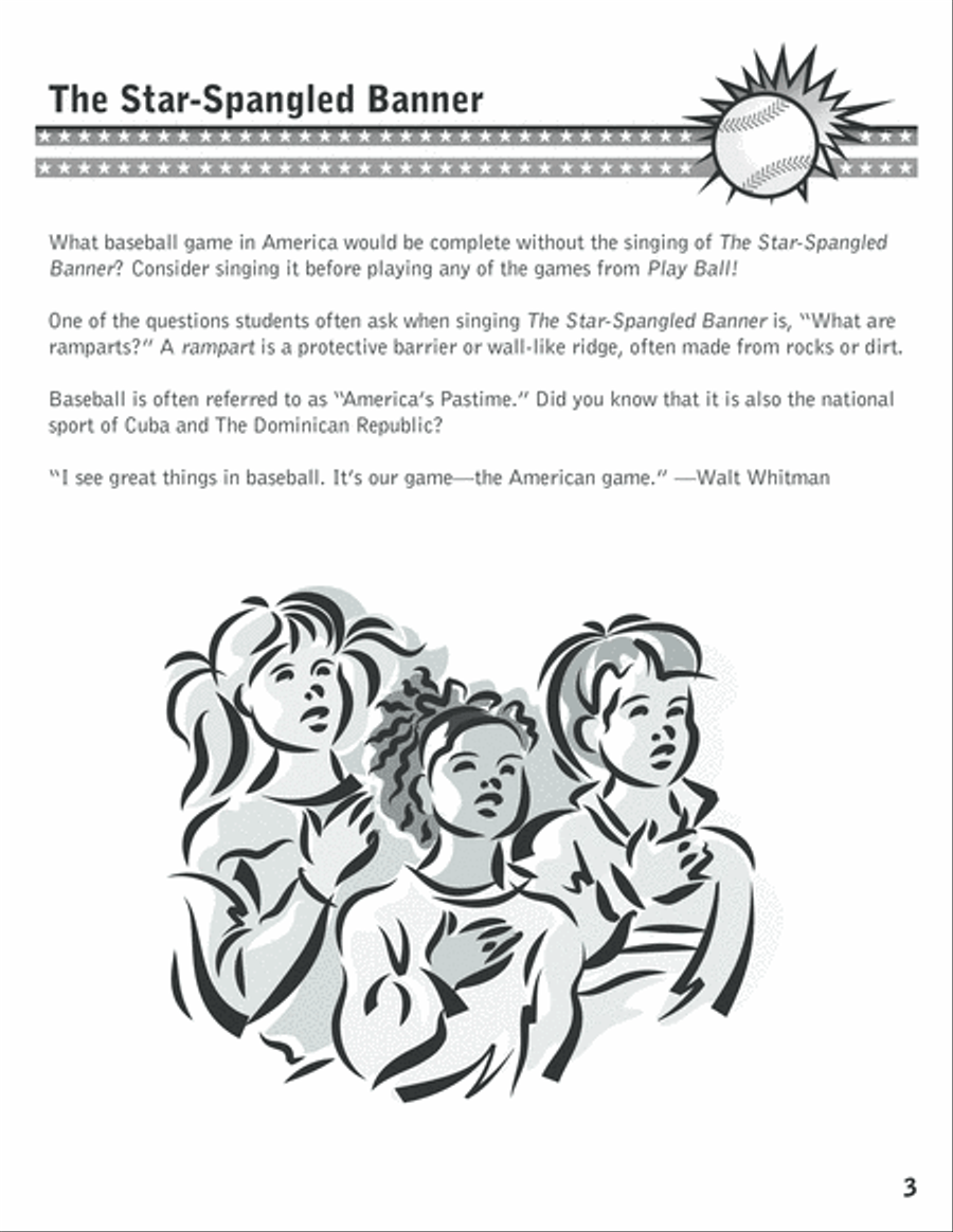 Play Ball! Unison Choir scores gallery preview page 4