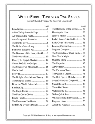 Welsh Fiddle Tunes for Two Basses