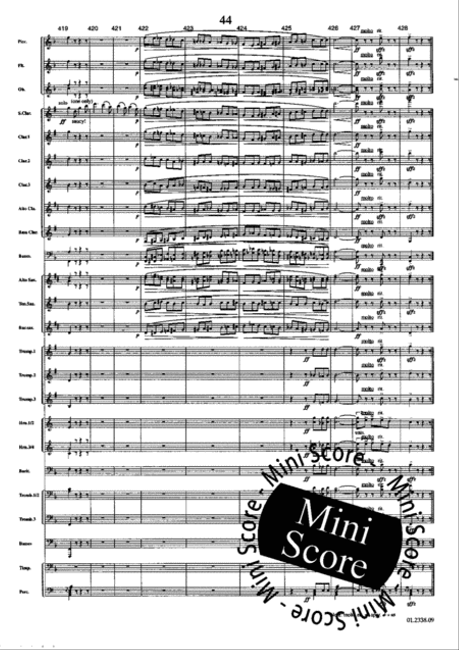 Suite Acadienne Concert Band scores gallery preview page 48