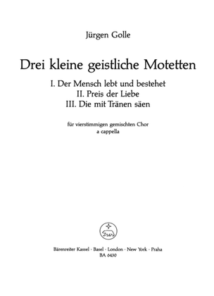 Book cover for Drei kleine geistliche Motetten