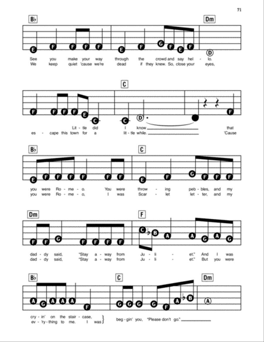 Love Story Electronic Keyboard scores gallery preview page 2