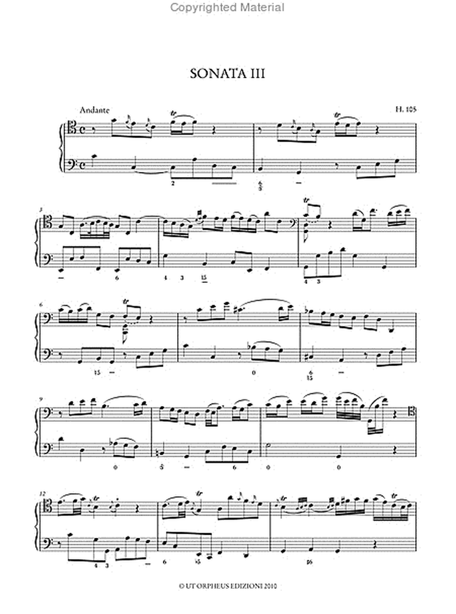 6 Sonatas Op. 5 for Violoncello and Basso Continuo (H. 103-108) - 6 Sonatas Op. 5 for Violin and Basso Continuo (H. 109-114). Critical Edition