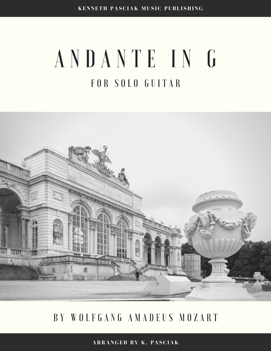 Andante from Piano Sonata in C Major K.545 (for Solo Guitar) Acoustic Guitar scores gallery preview page 1