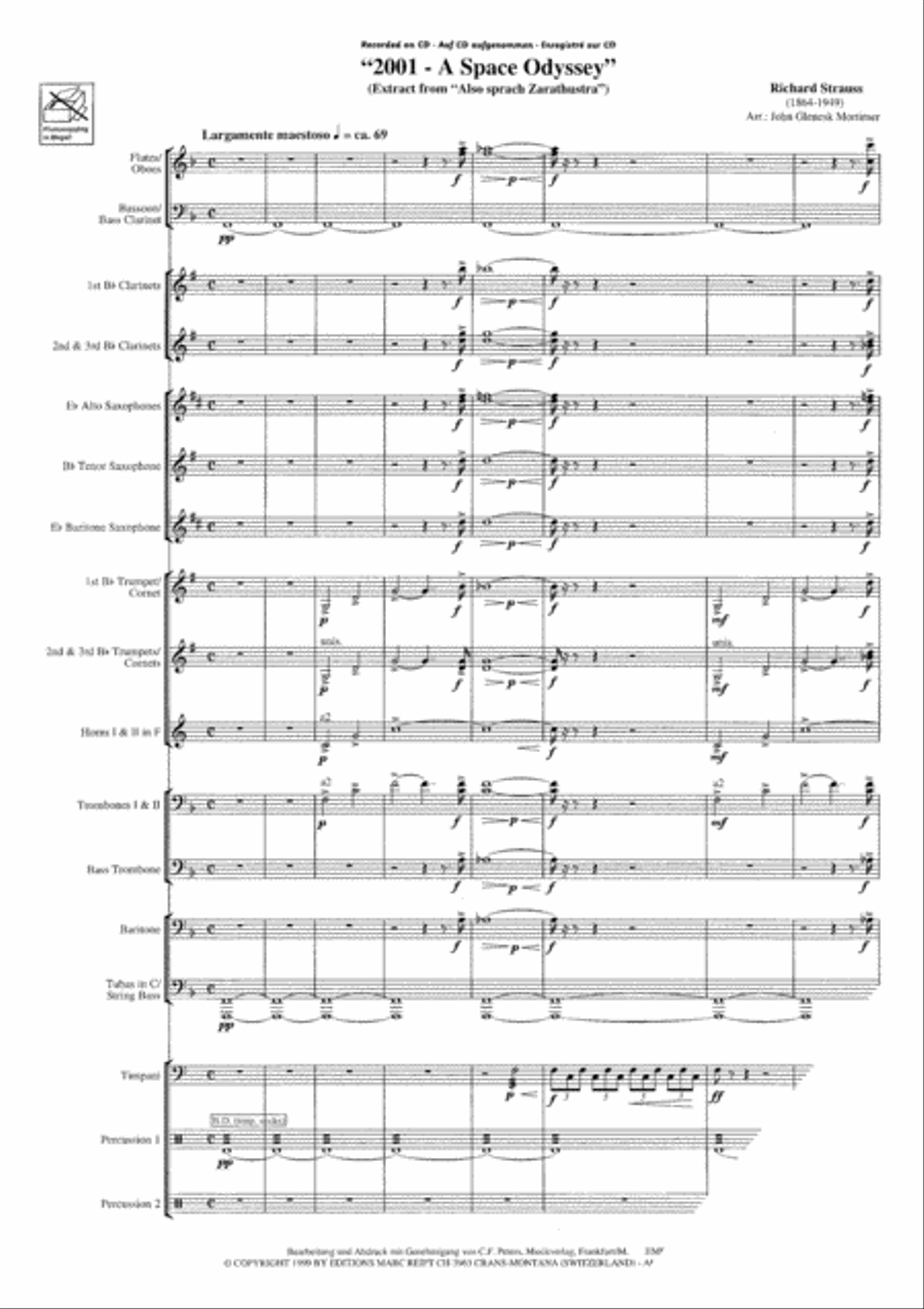 2001 A Space Odyssey Concert Band scores gallery preview page 4