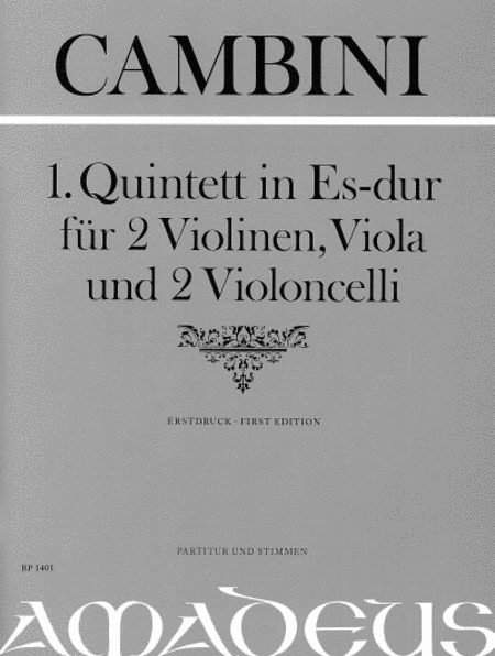 Quintet No. 1 in E flat Major