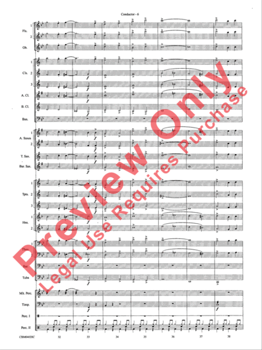 What's Up at the Symphony? Concert Band scores gallery preview page 9