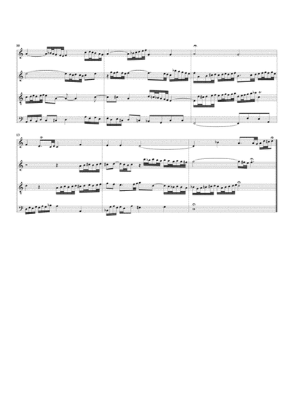 Mit Fried' und Freud' ich fahr' dahin, BWV 616 from Orgelbuechlein (arrangement for 4 recorders)