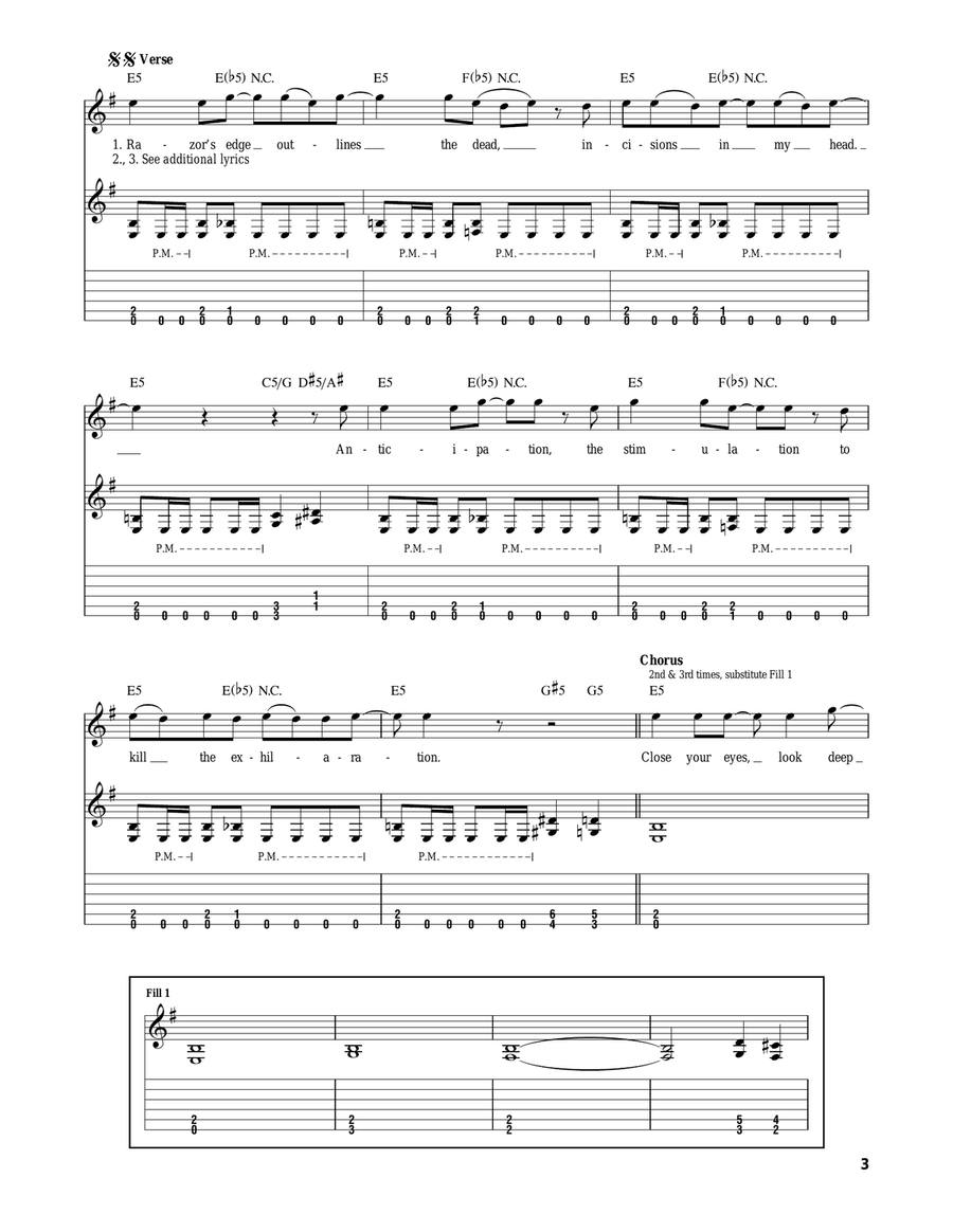 Seasons In The Abyss Seasons In The Abyss Electric Guitar scores gallery preview page 3