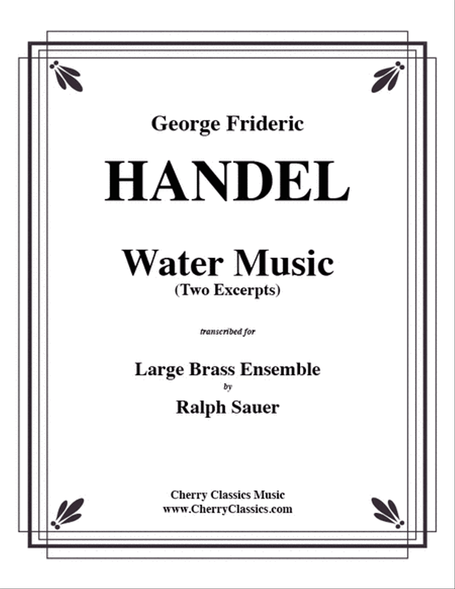 Water Music (2 excerpts) for Brass Ensemble Score scores gallery preview page 1