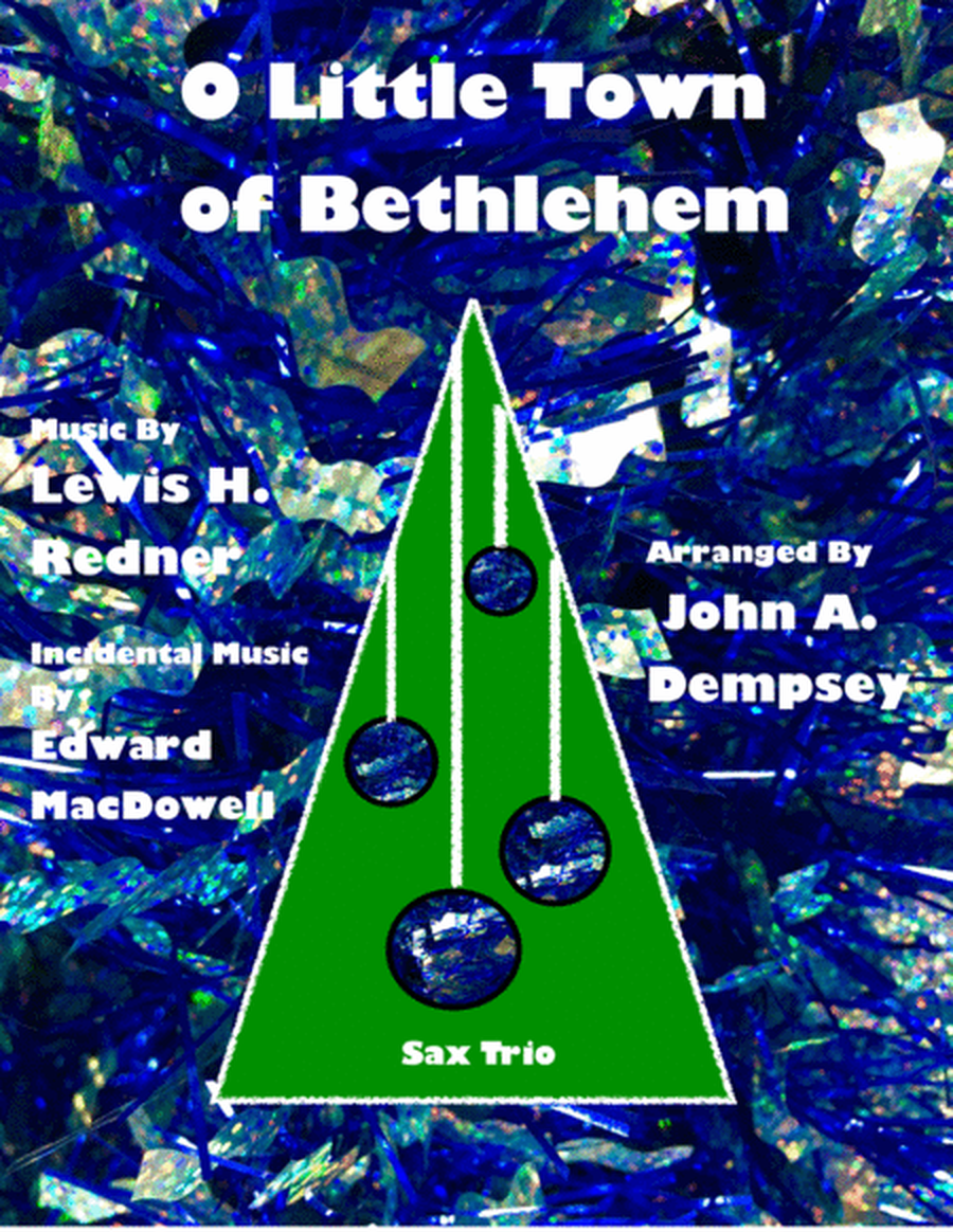 O Little Town of Bethlehem (Sax Trio: SAT) image number null